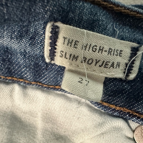 Madewell Women’s High Rise Slim Boyjean - Size 27 - Picture 4 of 6